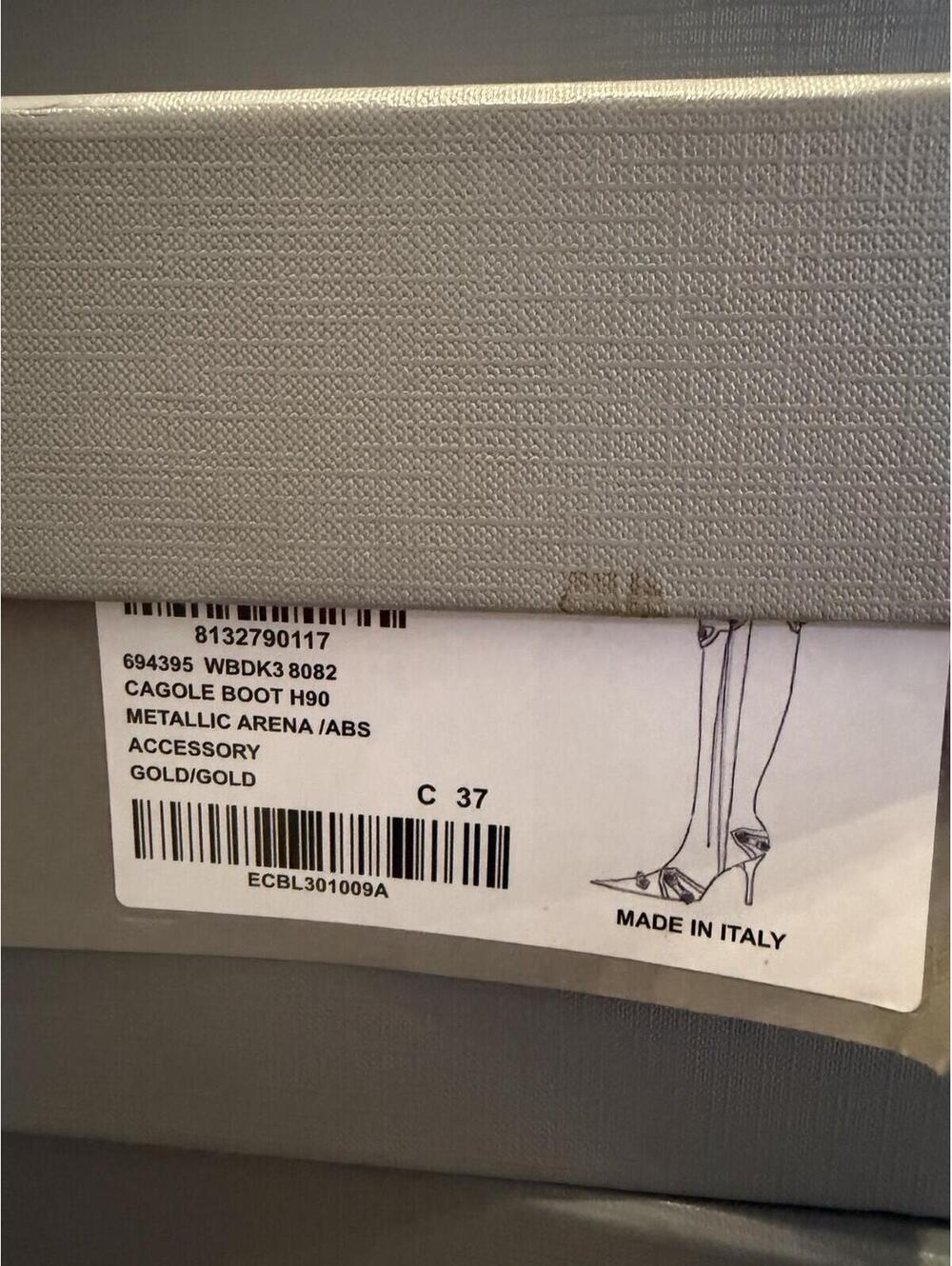 Balenciaga Cagole H90 Knee Boots Sweet Pink EU37 US7 Stiletto NIB - Picture 5 of 6